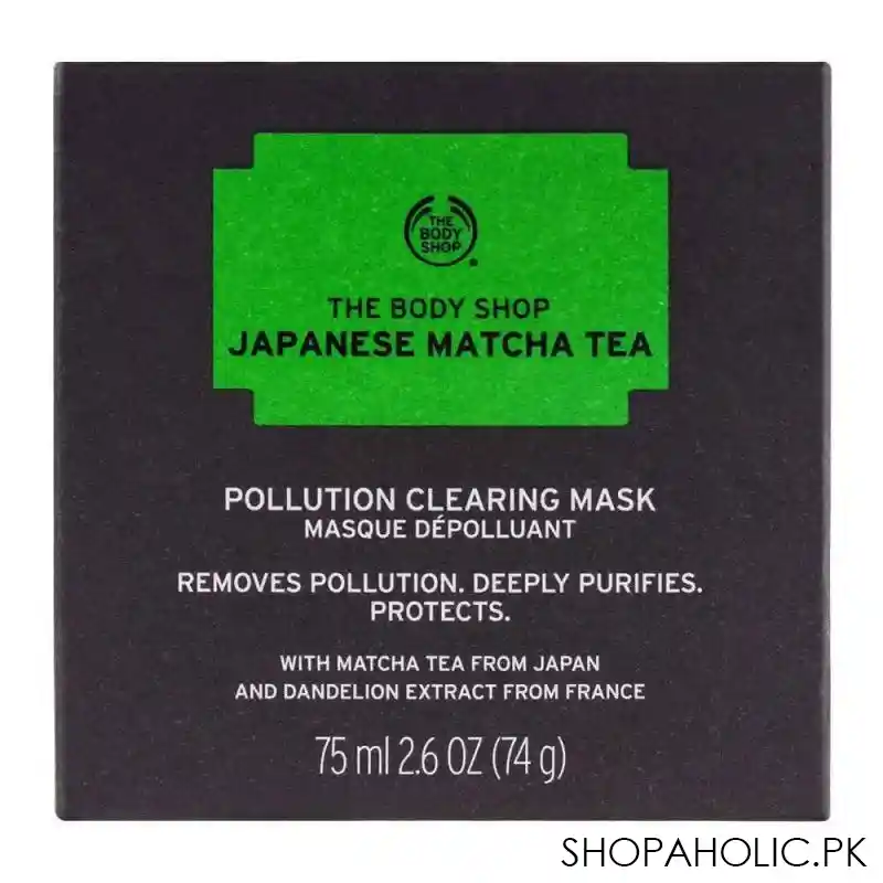 the body shop japanese matcha tea pollution clearing mask, 75ml image2