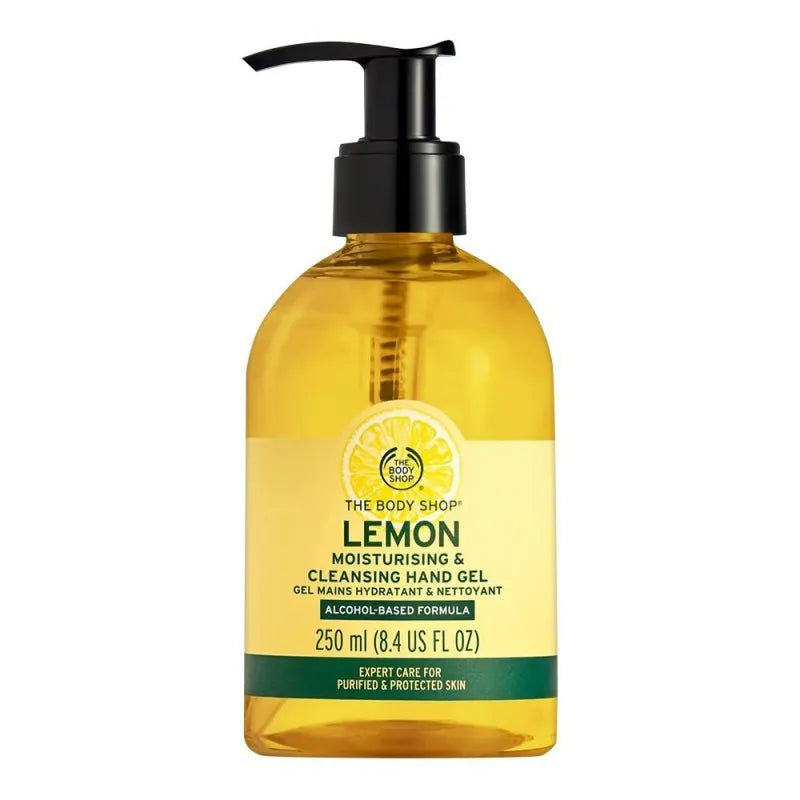 the body shop lemon moisturising & cleansing hand gel 250ml main image