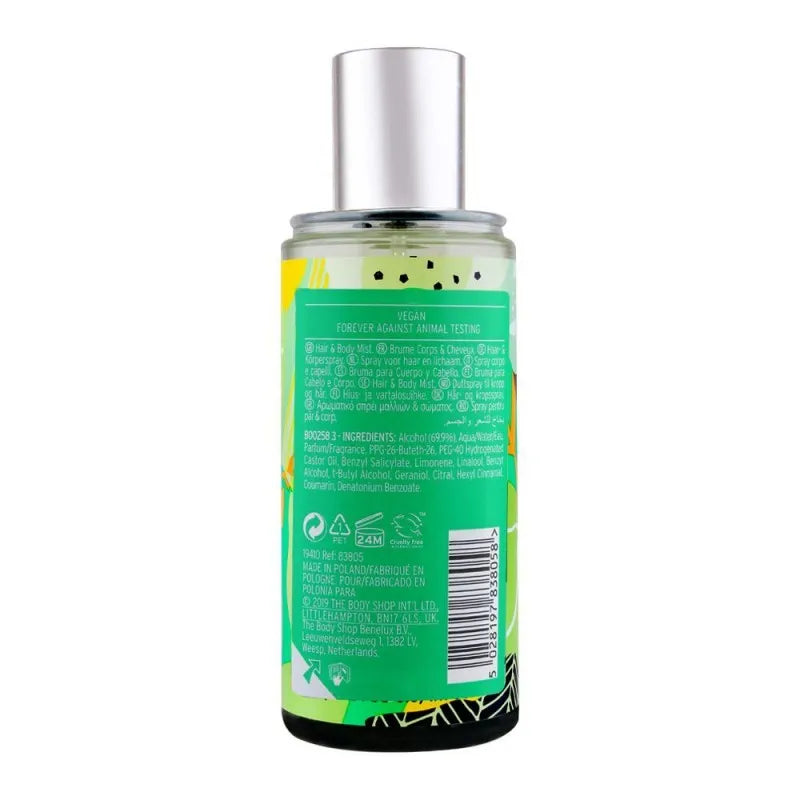 the body shop lime & matcha hair & body mist 150ml image2