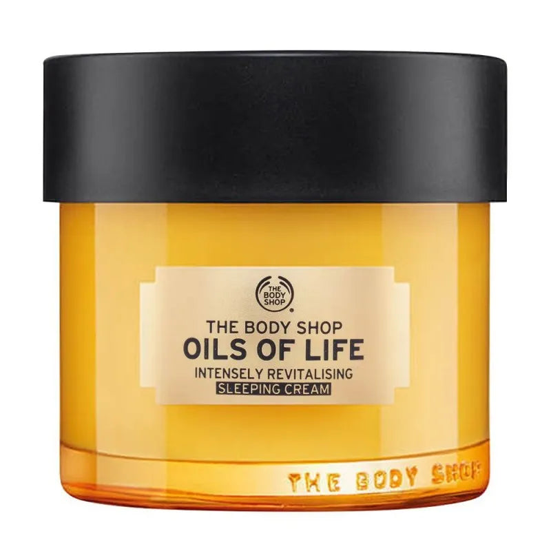 the body shop oils of life, intensely revitalising sleeping cream, 80ml main image