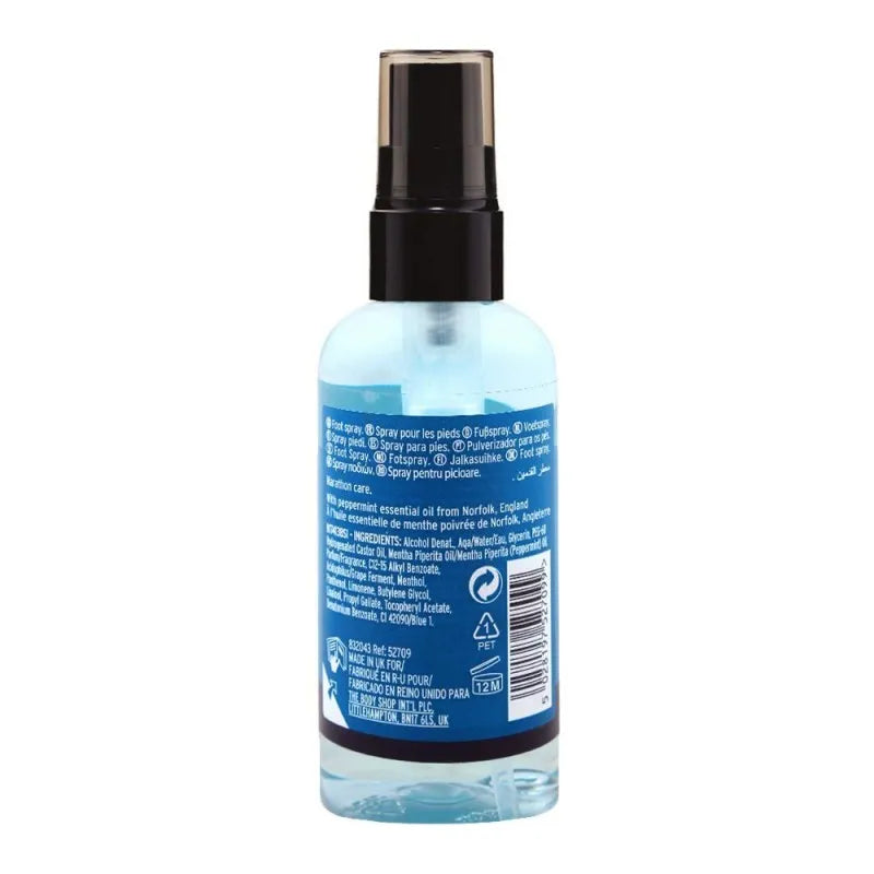 the body shop peppermint cooling & reviving foot spray, 100ml image2