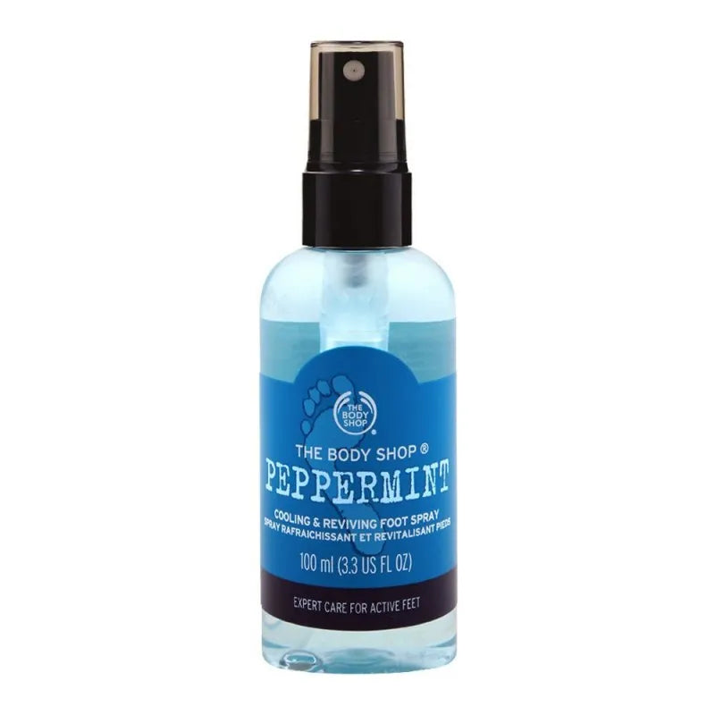 the body shop peppermint cooling & reviving foot spray, 100ml main image