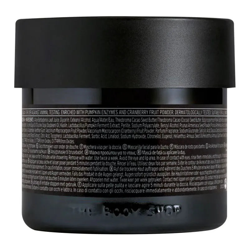 the body shop pumpkin instant radiance in shower mask, 75ml image2