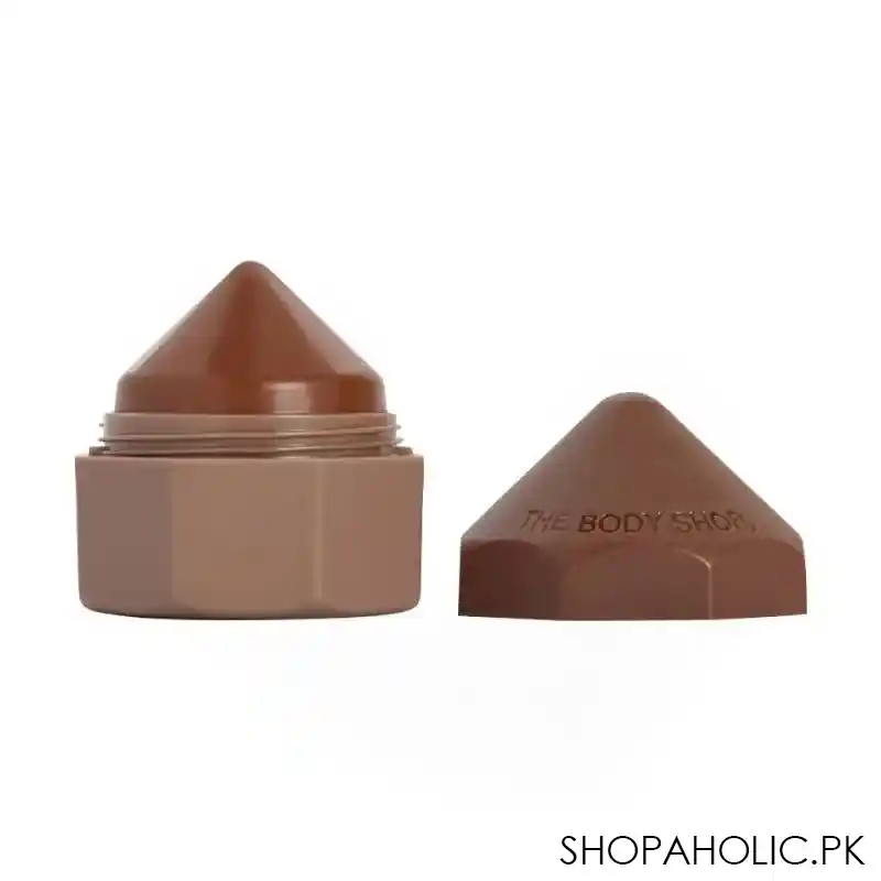 the body shop raw cocoa hot chocolate lip juicer balm, for dry skin, 4g main image