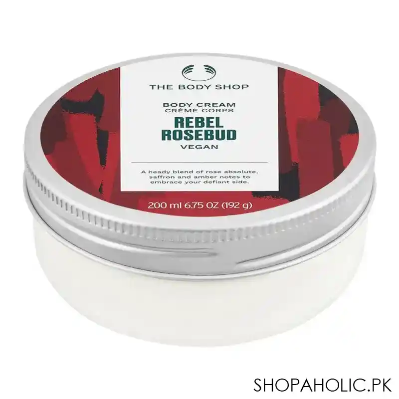 the body shop rebel rosebud vegan the body cream, 200ml main image