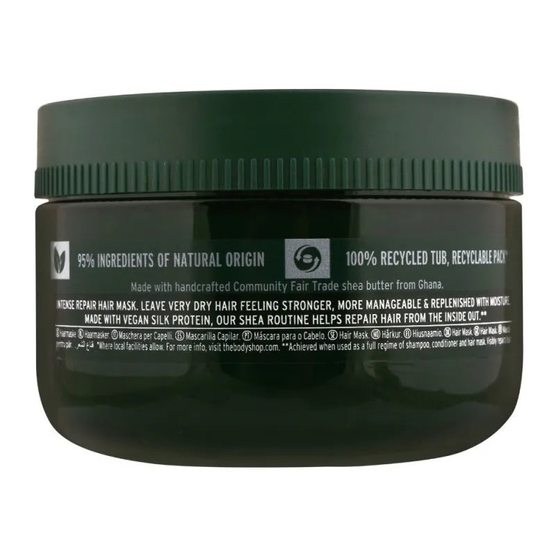 the body shop shea vegan intense repair hair mask, 240ml image2