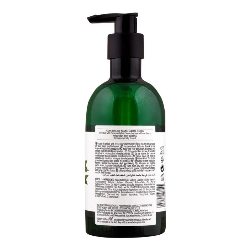 the body shop tea tree hand wash, 400ml image2