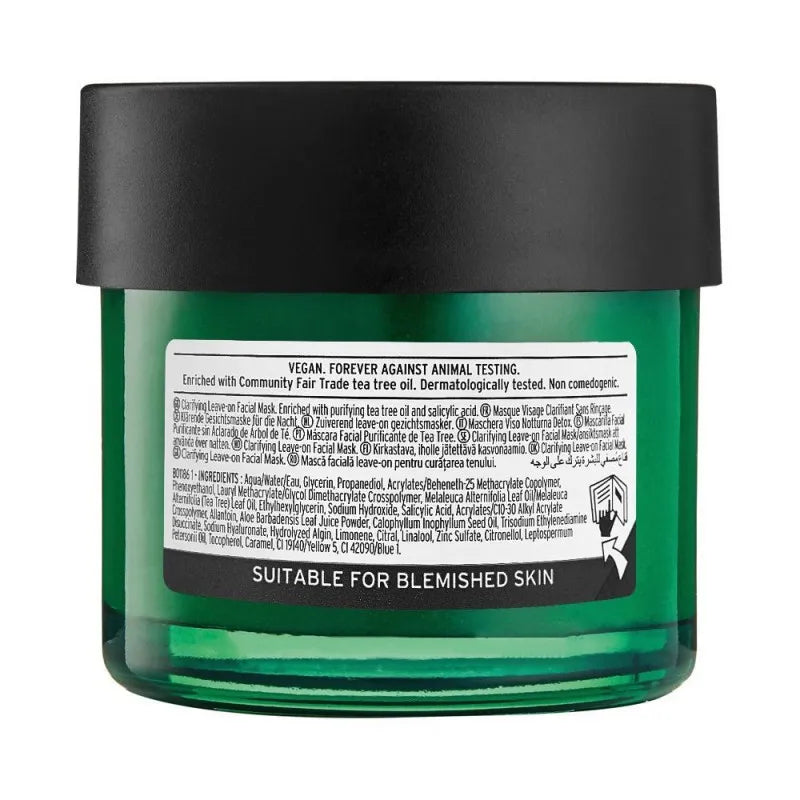 the body shop tea tree skin clearing night mask, 75ml image2