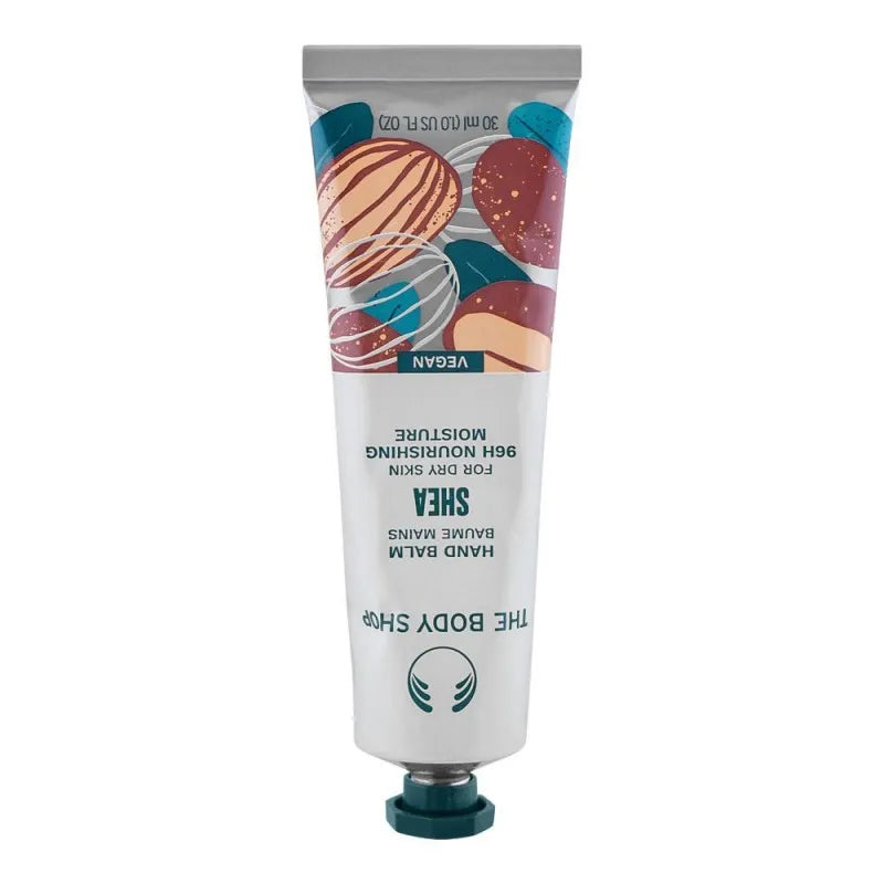 the body shop vegan shea 96 hours nourishing moisture hand cream, for dry skin, 30ml main image