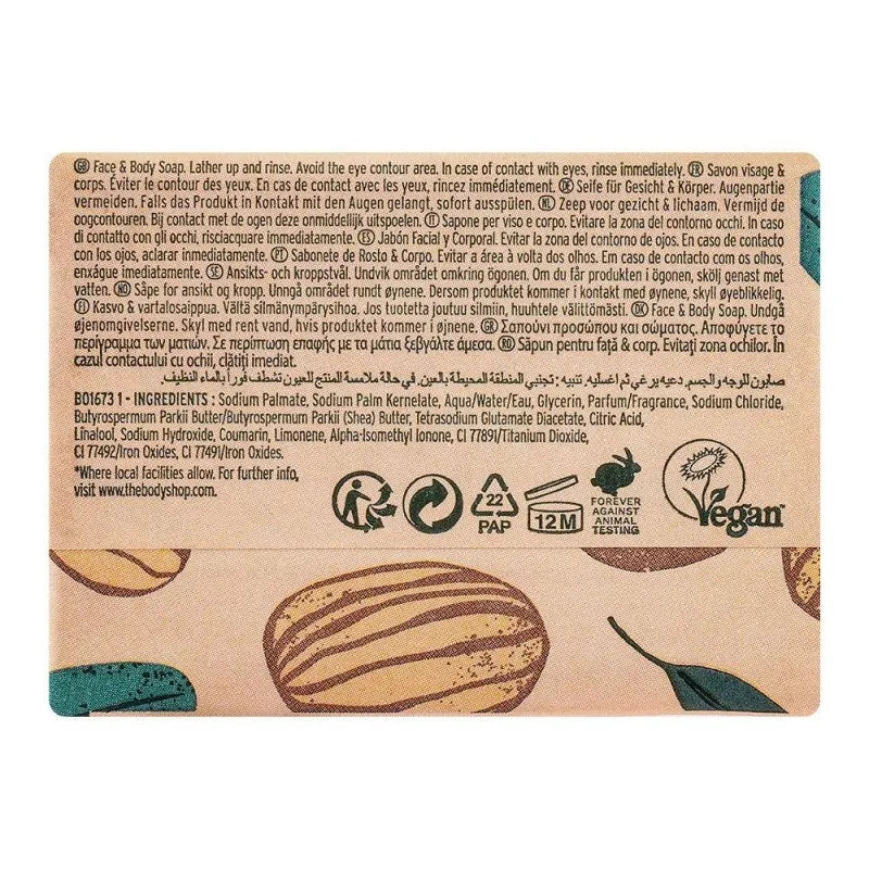 the body shop vegan shea cleansing face & body bar, 100g image2