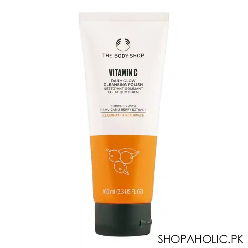 The Body Shop Vitamin C Daily Glow Cleansing Polish, Illuminate & Resurface, 100ml - Main Image