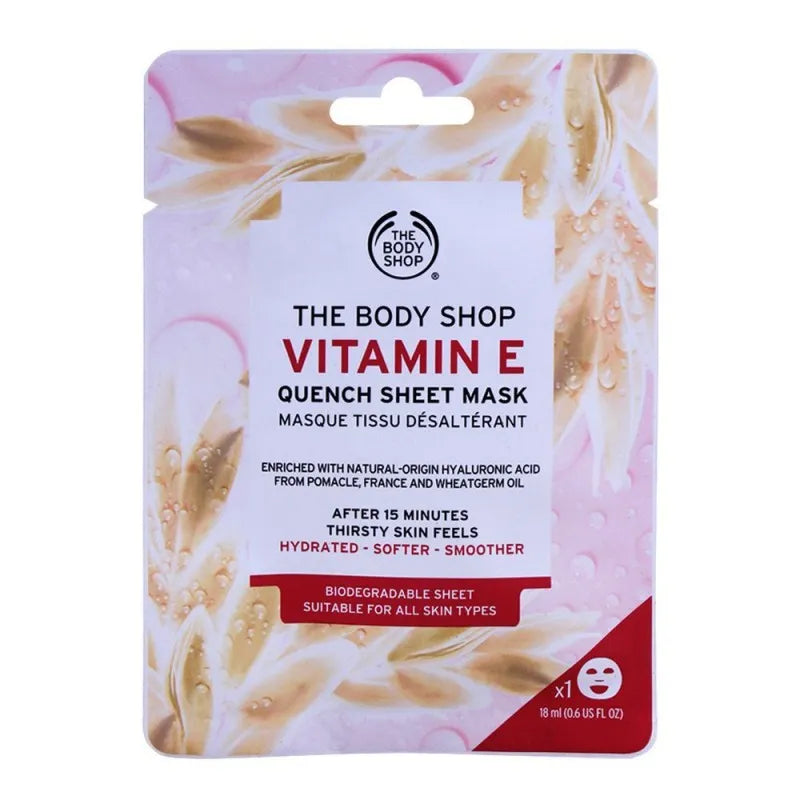 the body shop vitamin e quench sheet mask, 18ml main image