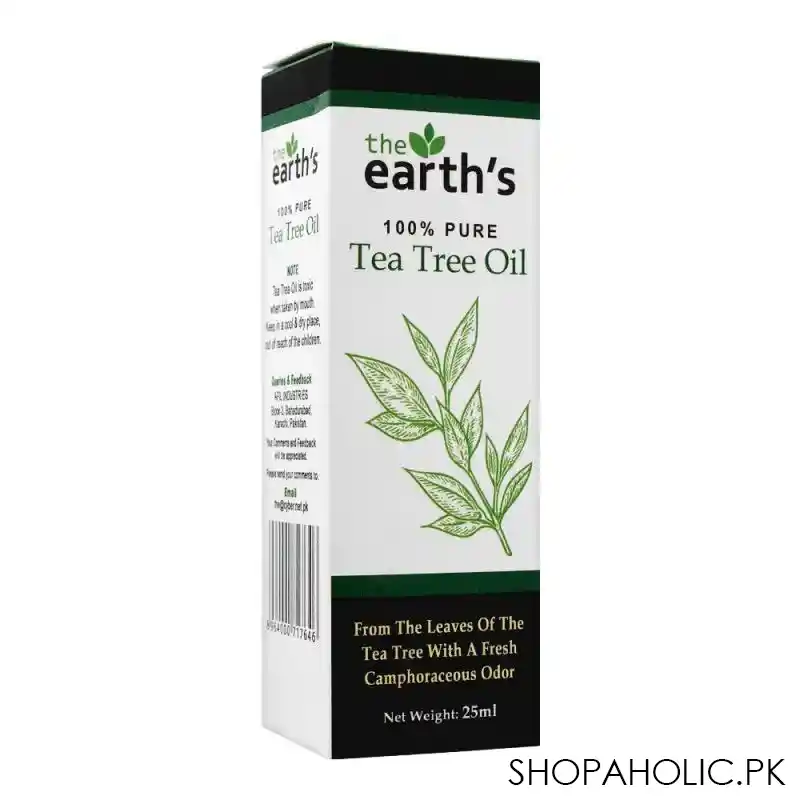 the earth's 100% pure tea tree oil, 25ml main image