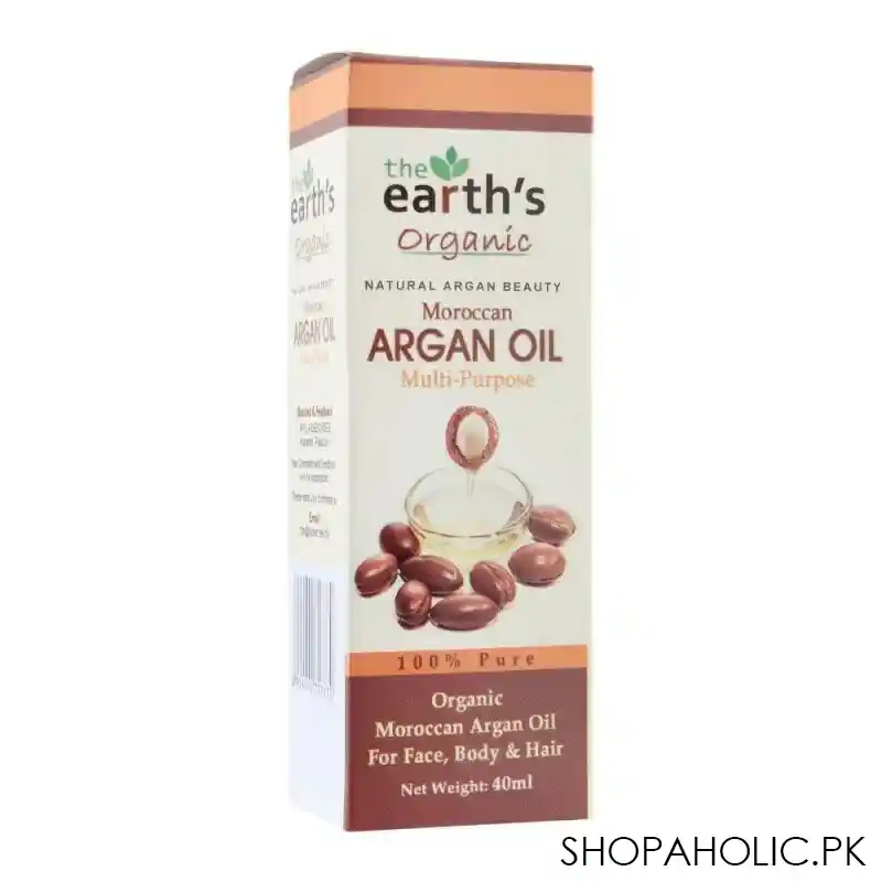 the earth's organic moroccan multi purpose argan oil, 40ml main image