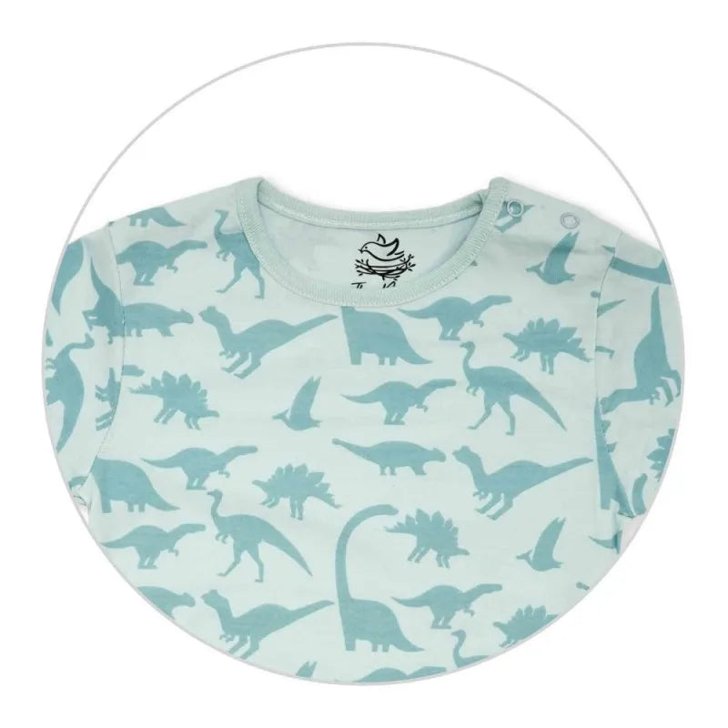 the nest dino world collection dino summer short sleeve tee, 6495 image2