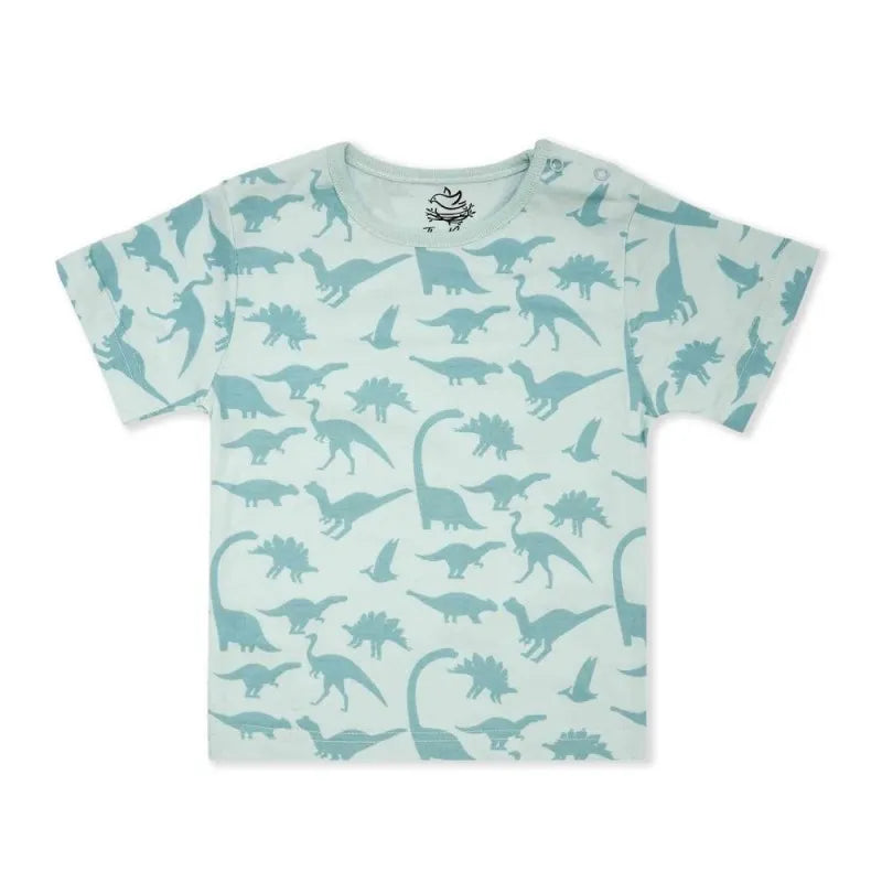 the nest dino world collection dino summer short sleeve tee, 6495 main image