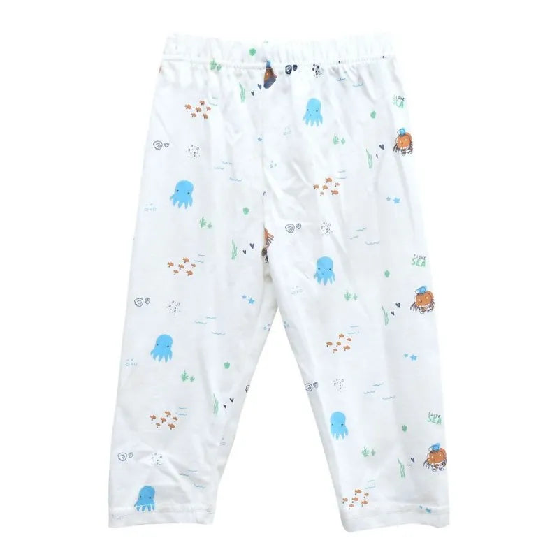 the nest sea school basic pajama, white image2