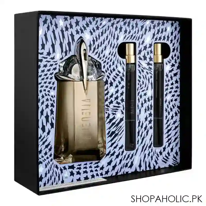 thierry mugler alien goddess set for women, eau de parfum 60ml + rechargeable spray, 2x10ml image2