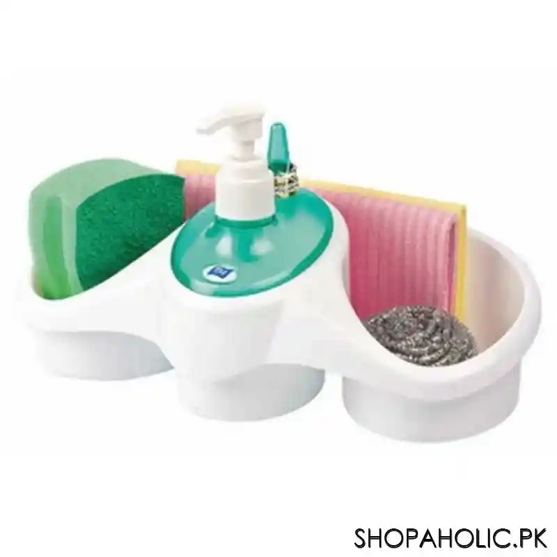 tidy soap dispensing sponge holder image3