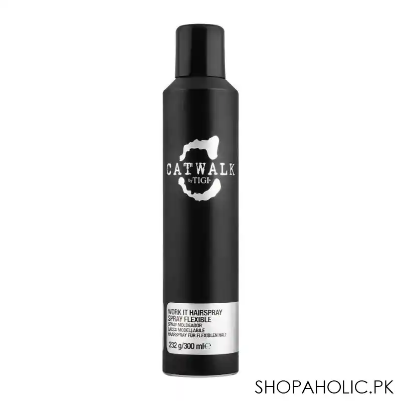 tigi catwalk work it flexible hair spray, 300ml main image