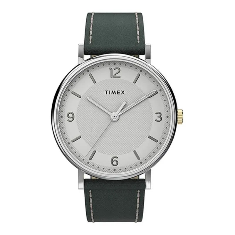 times men's southview 41mm watch grey leather band watch, tw2u67500 main image