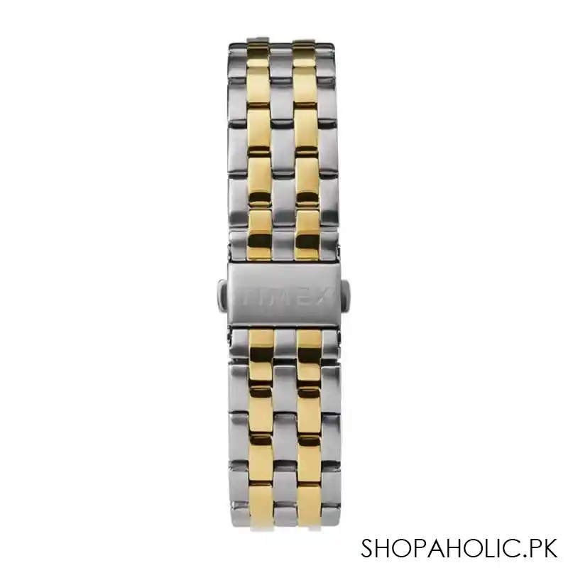 timex men's analog 40mm two tone stainless steel bracelet watch, tw2t59900 image3