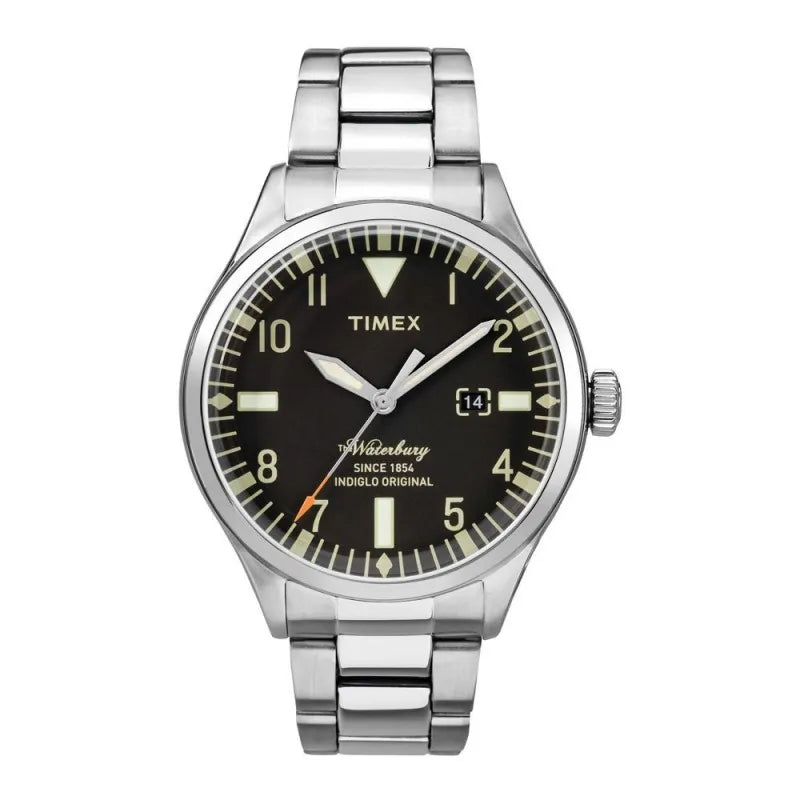 timex men's waterbury classic stainless steel watch   tw2r25100 main image