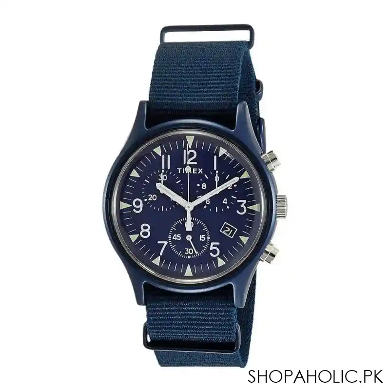 timex mk1 analog blue dial men's watch   tw2r67600 main image