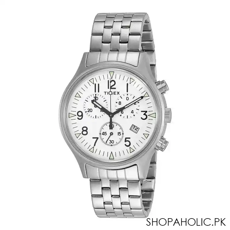 timex mk1 steel chronograph 42 mm stainless steel men's watch, tw2r68900 main image