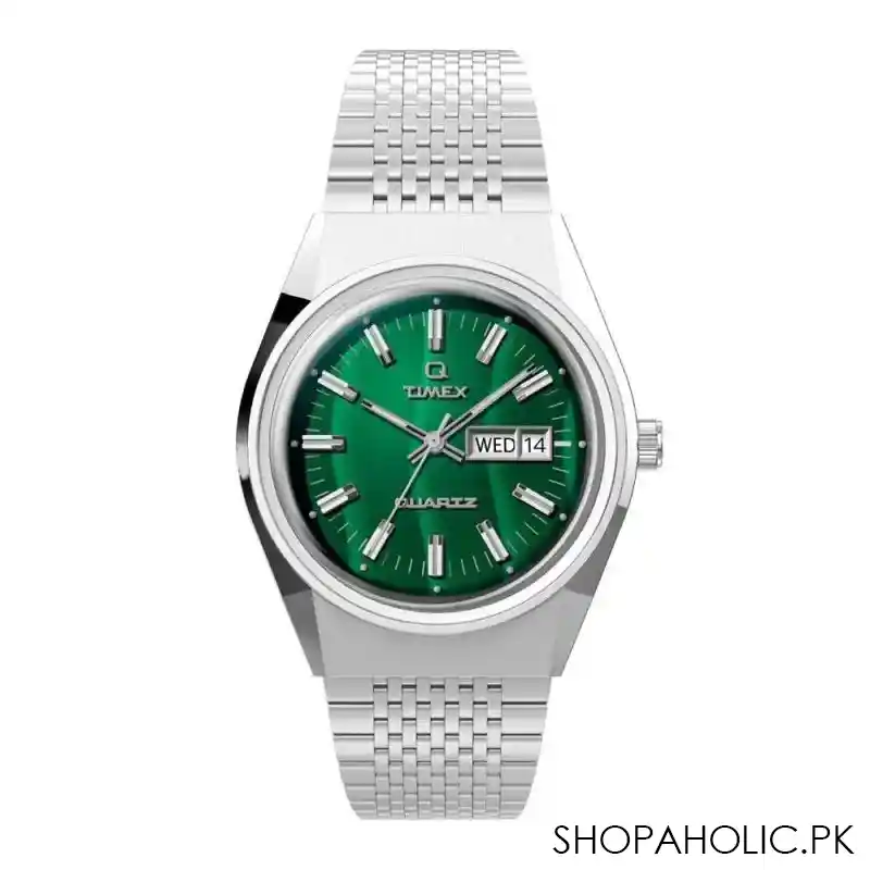 timex q reissue falcon eye 38mm stainless steel bracelet men's watch, tw2u95400 main image