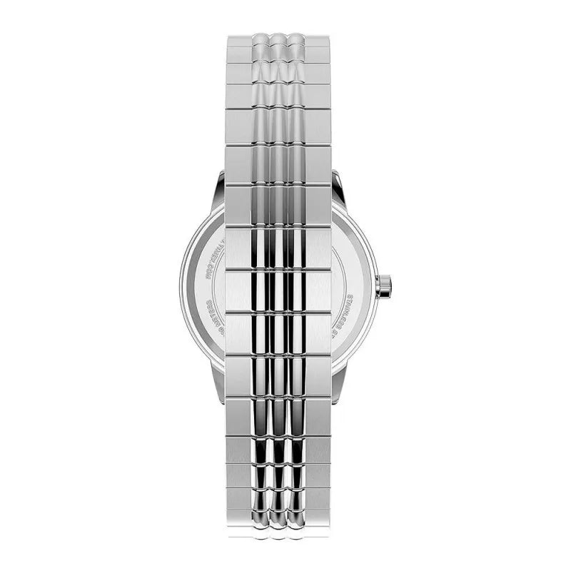 timex women's easy reader 30mm perfect fit silver tone watch, tw2u08600 image4