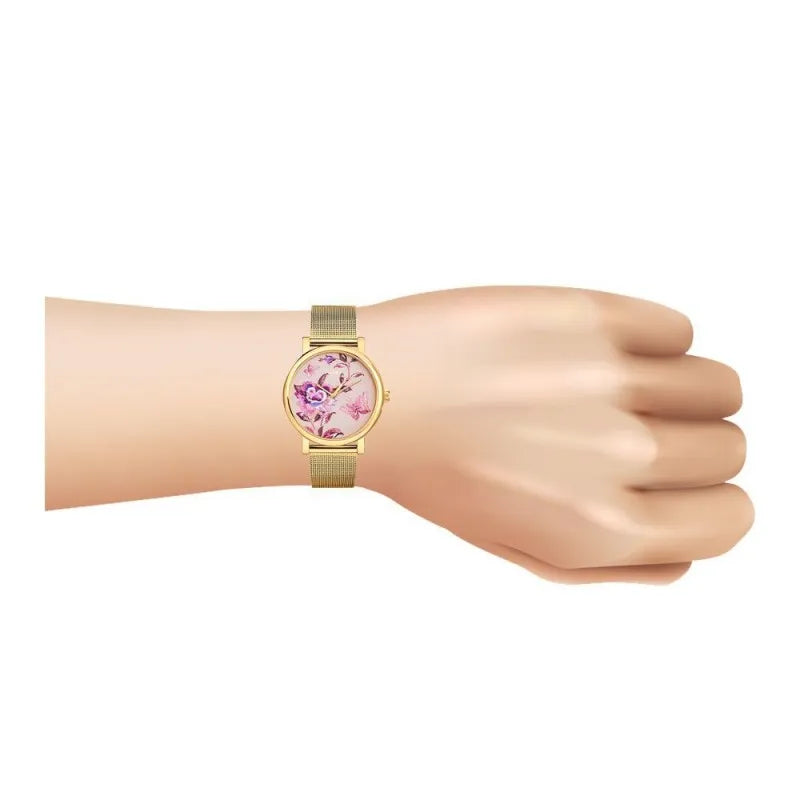 timex women's full bloom 38mm watch, tw2u19400 image4