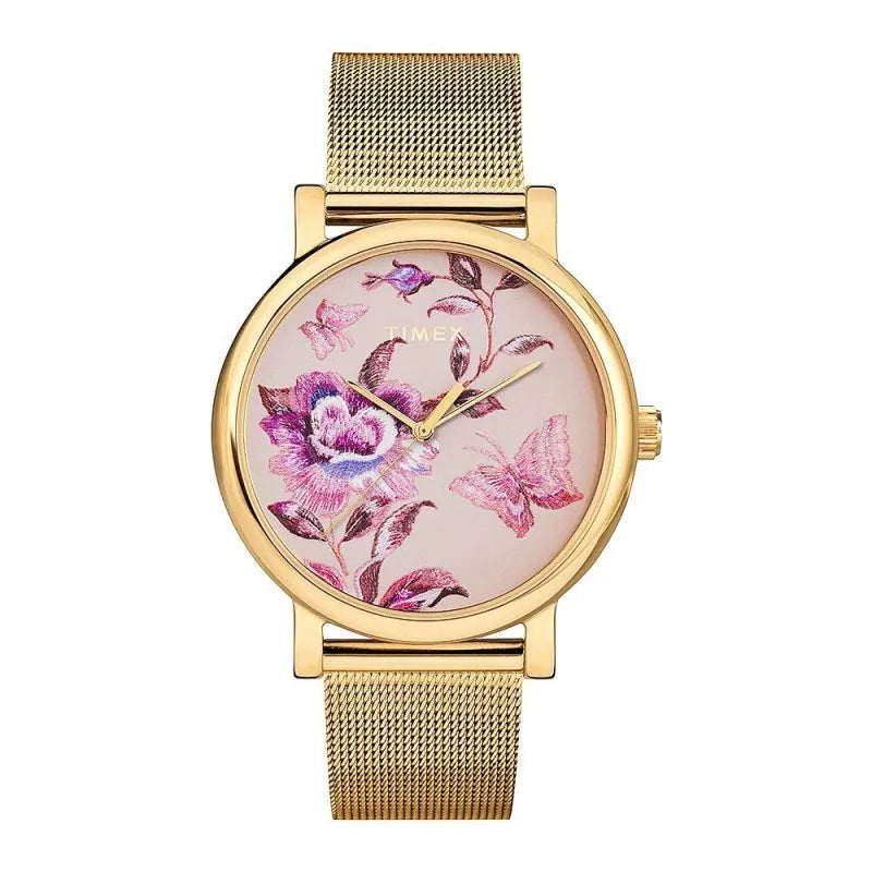 timex women's full bloom 38mm watch, tw2u19400 main image