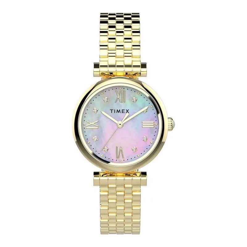 timex women's mother of pearl dial women's watch, tw2t78900 main image