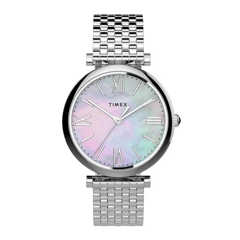 timex women's parisienne 35mm stainless steel bracelet watch, tw2t79300 main image