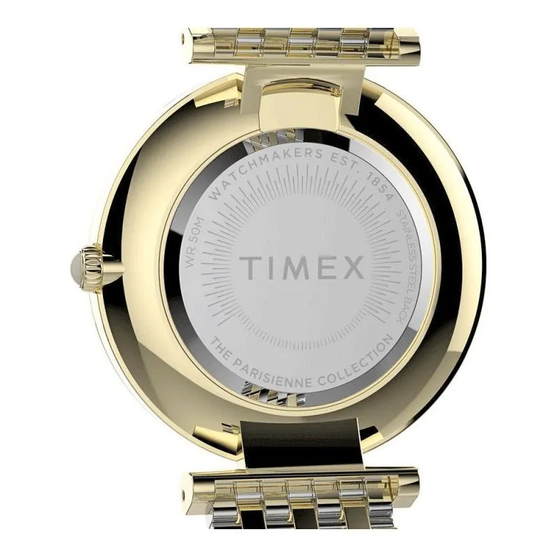 timex women's parisienne 35mm stainless steel bracelet watch, tw2t79400 image4