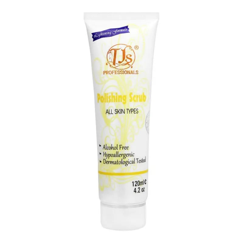 tjs professionals polishing scrub, alcohol free, all skin types, 120ml main image