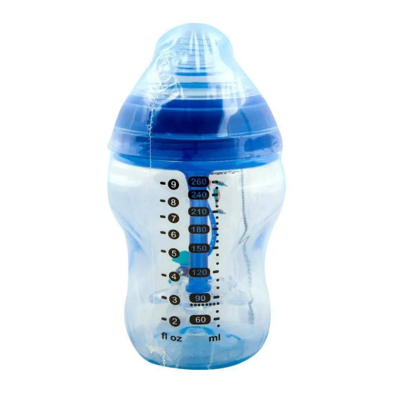 tommee tippee 0m+ pp feeding bottle, blue, 260ml   422655/38 image2