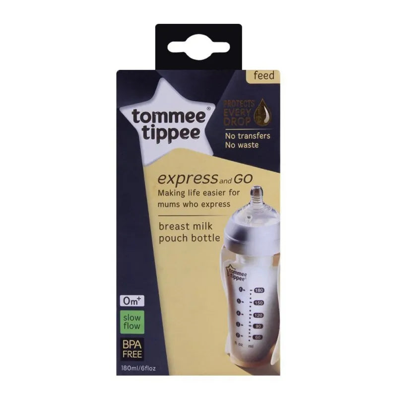 tommee tippee breast milk pouch bottle 180ml   422470/38 image2