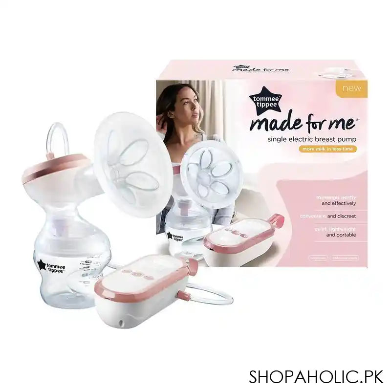 Tommee Tippee Made For Me Single Electric Breast Pump, USB Rechargeable, Easy To Clean, 223251 - Image 4