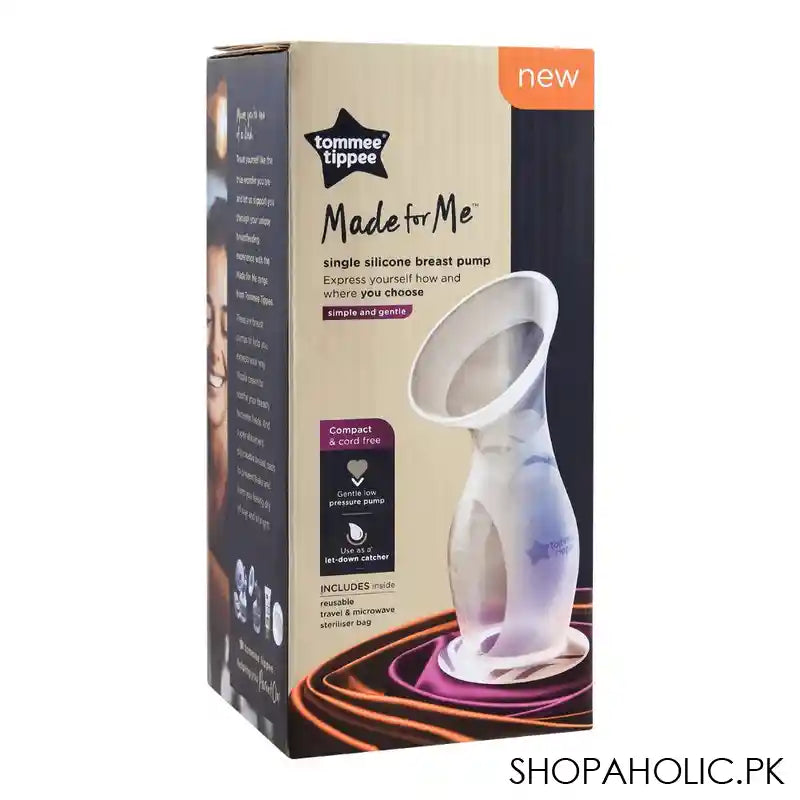 Tommee Tippee Made For Me Single Silicone Breast Pump, 223230/38 - Image 2