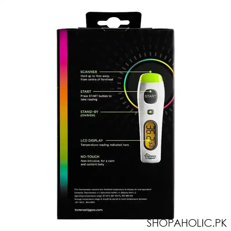 tommee tippee no touch forehead thermometer, 423035/38 image2