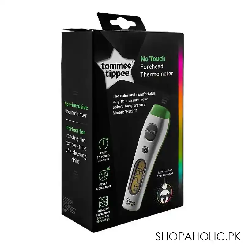 tommee tippee no touch forehead thermometer, 423035/38 main image