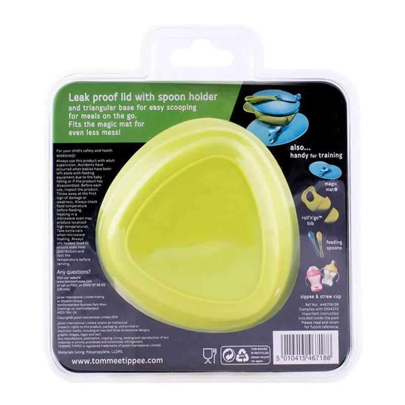 tommee tippee on the go feeding bowls with travel lid and feeding spoon  6m+, 2 bowls, 446718/38 image2