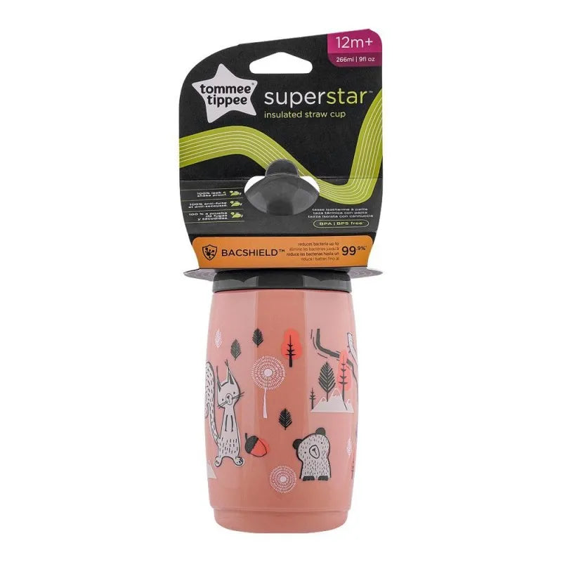 tommee tippee superstar insulated straw cup, 12m+, 266ml, 447825 image2