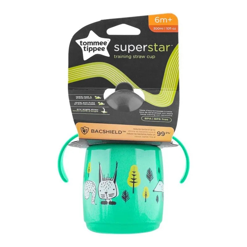 tommee tippee superstar training straw cup, 6m+, 300ml, 447830 image2