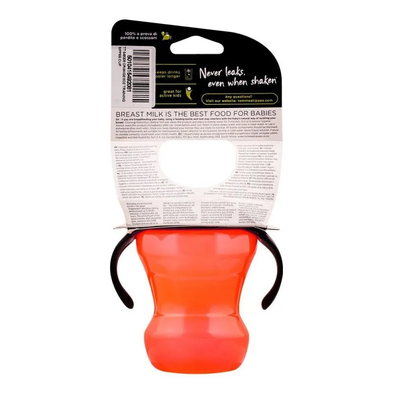 tommee tippee trainer sippee cup, 7m+, 8oz, orange, 549208 image2