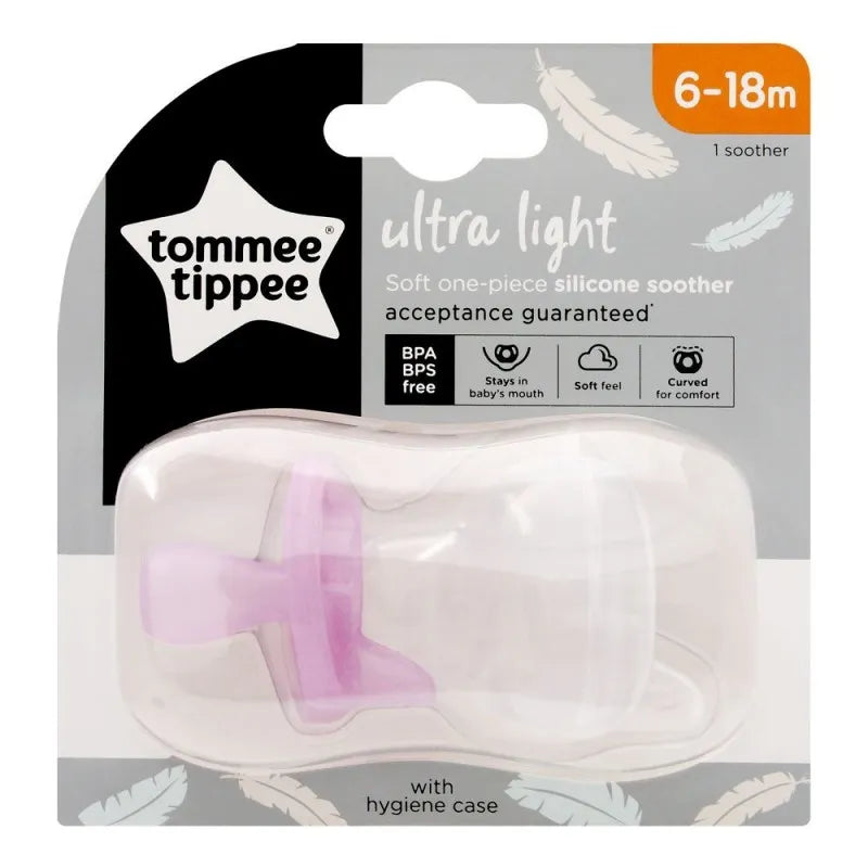 tommee tippee ultra light soft silicone soother, 6 18m, 433451/38 image2