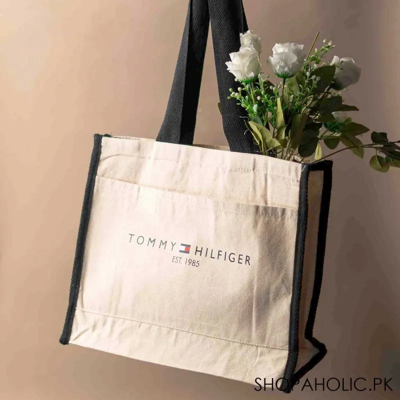 tommy hilfiger accent tote bag with pocket main image