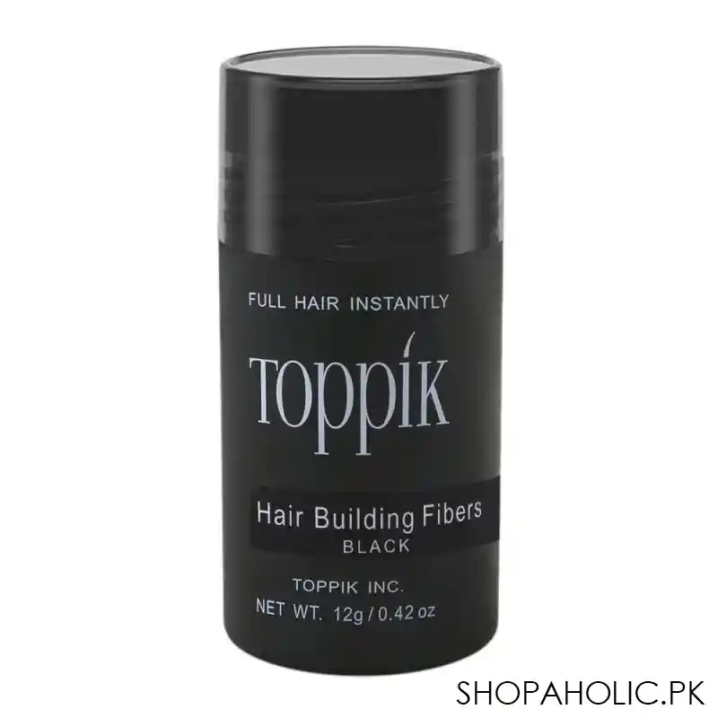 toppik hair building fibers, black, 12g main image